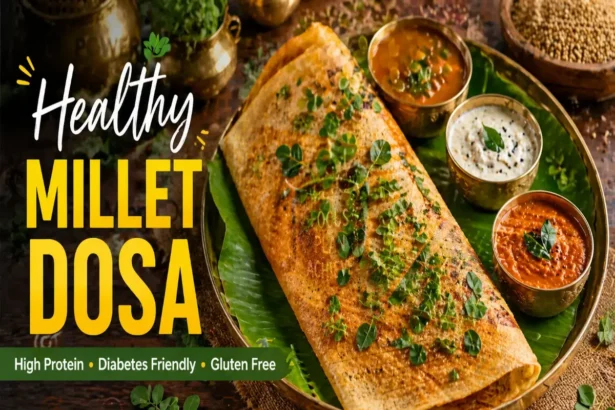 Mixed Millet Drumstick Leaves Dosa