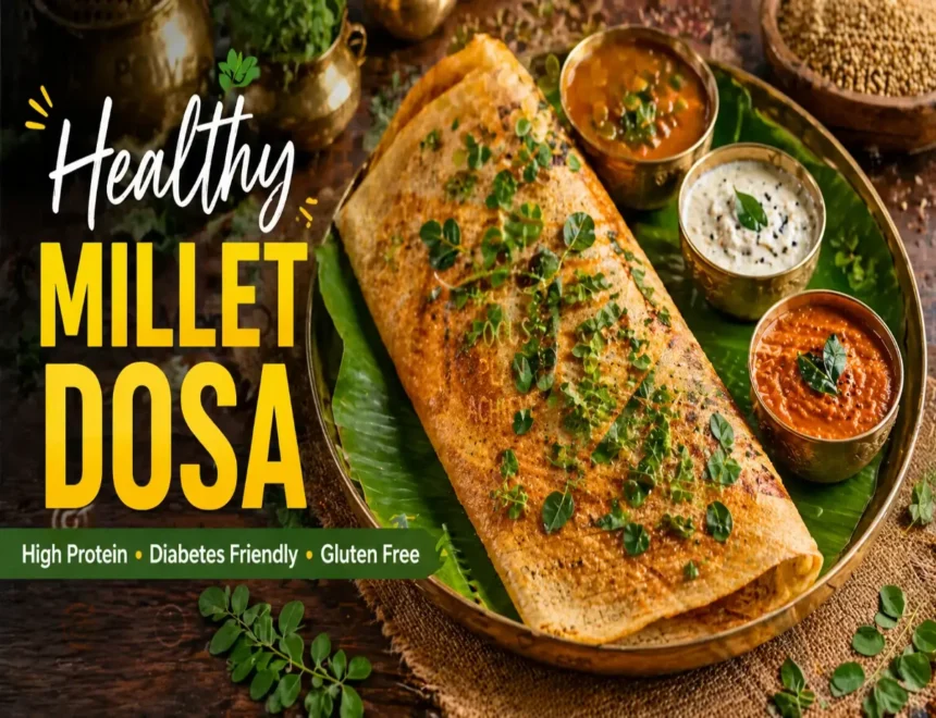 Mixed Millet Drumstick Leaves Dosa